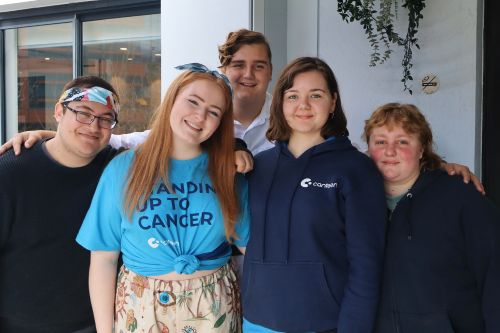 Olivia found confidence by meeting others who understand her cancer experience 